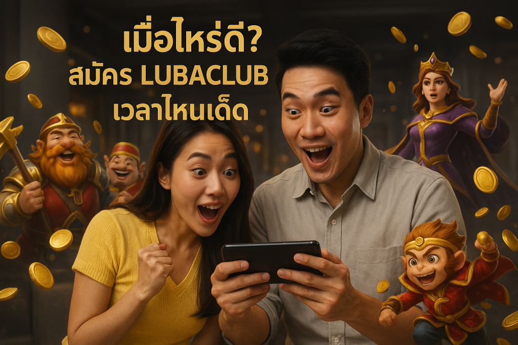 สมัคร LUBACLUB เมื่อไหร่ดี? เวลาไหนเด็ด